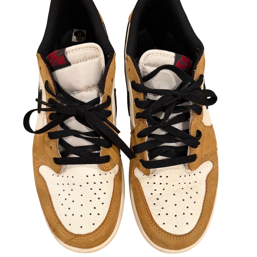 Nike Air Jordan 1 Low OG Rookie of the Year Gold Harvest Black White - Picture 2 of 7